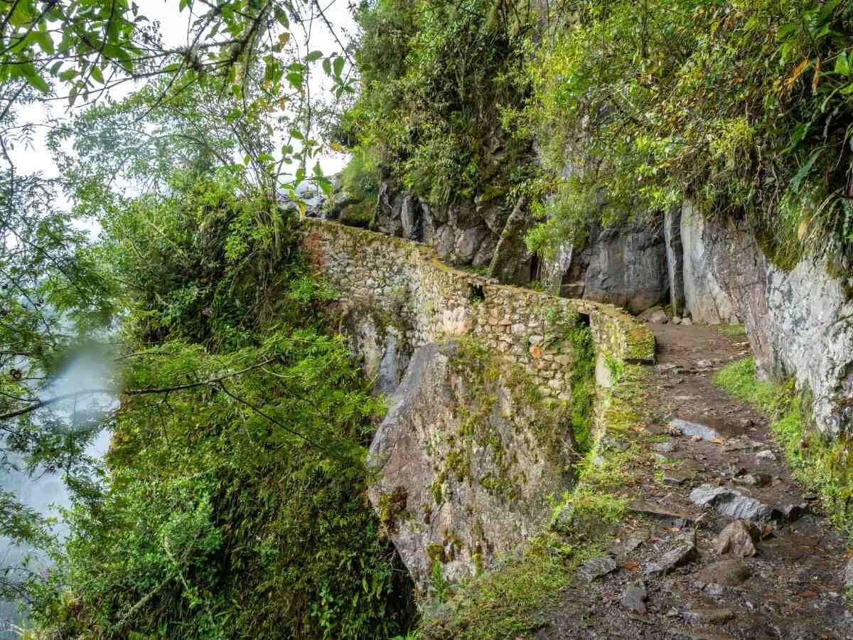 view of the Inca Trail to Machu Picchu