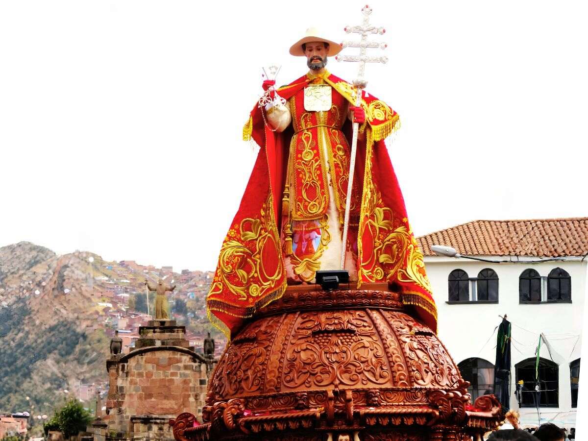 san pedro, en la procesión del Corpus Christi en cusco