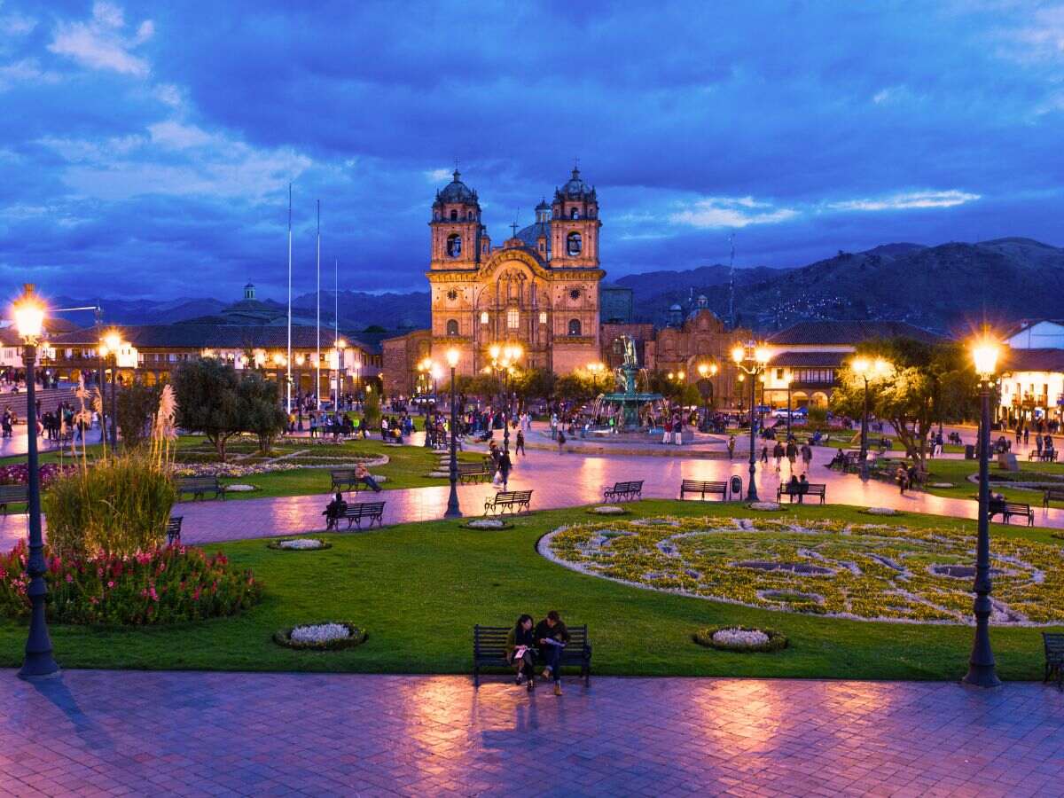 vista de la plaza de armas de la ciudad del cusco