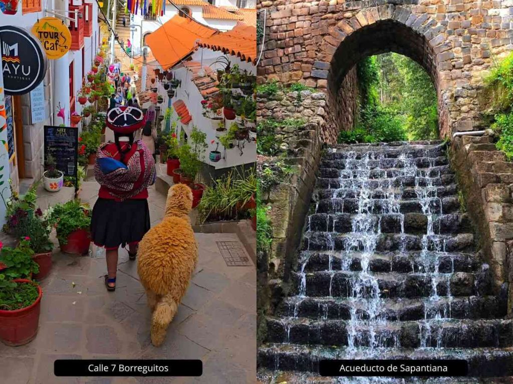 calle de 7 borreguitos y acueducto de sapantiana