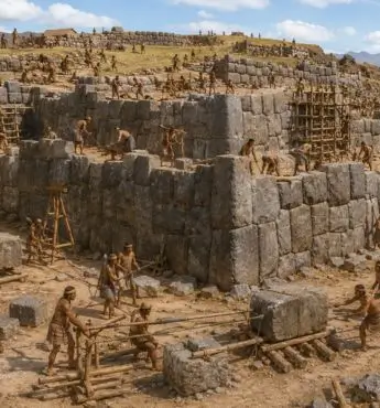 Halcón sobrevolando el complejo arqueológico de Sacsayhuamán, origen del nombre en quechua