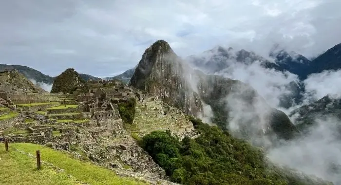 vista del santuario histórico de Machu Picchu