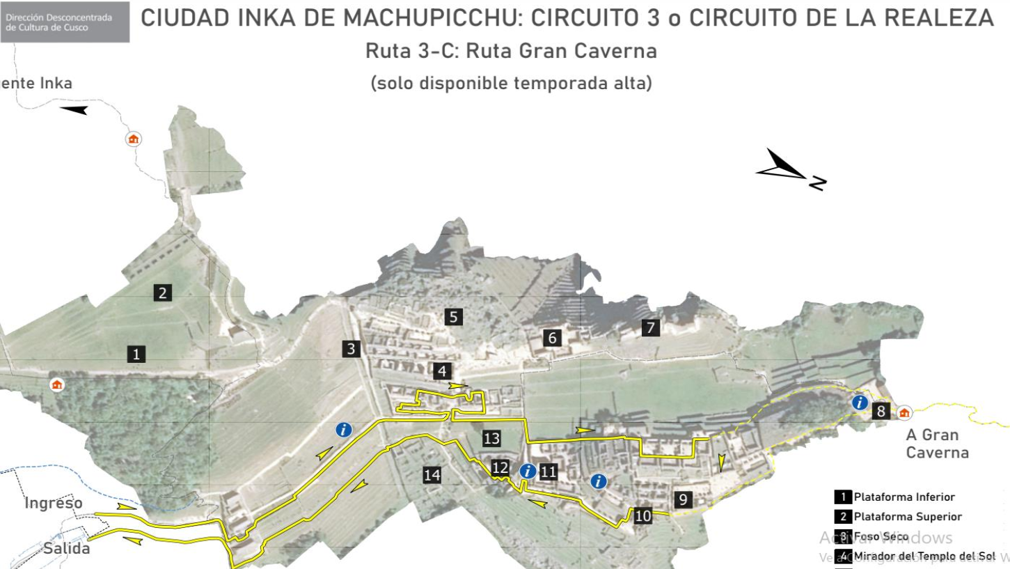 Map Great Cave Route