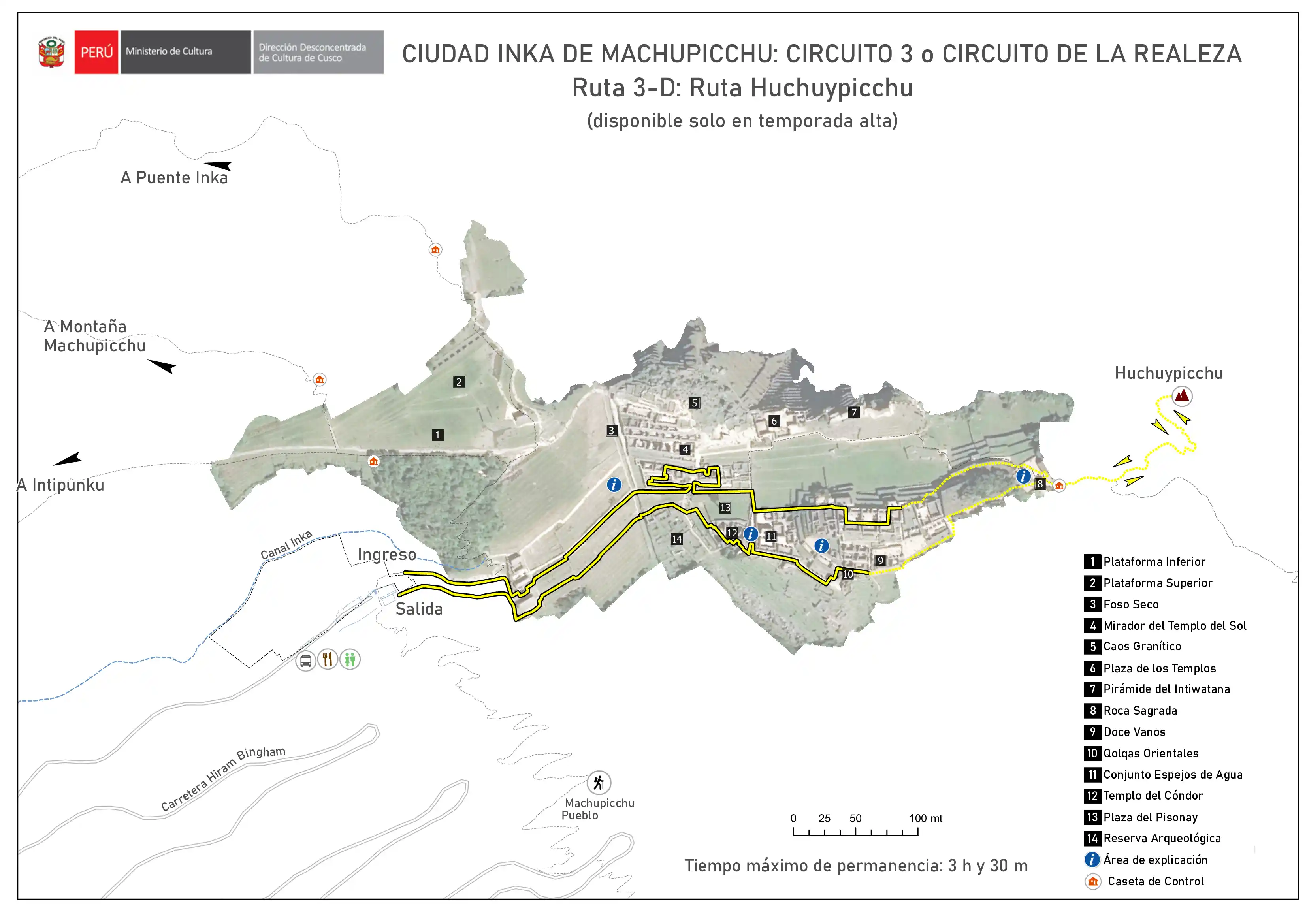 Map HuchuyPicchu Route
