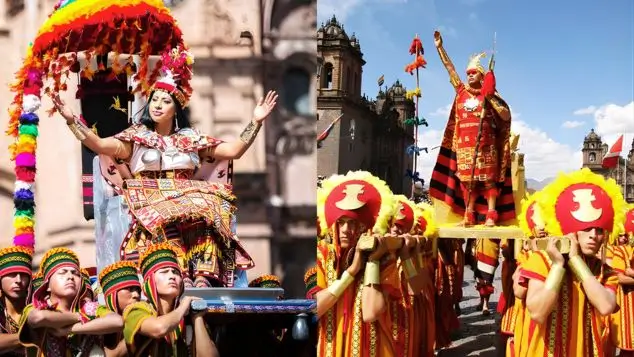 representación del inka y la qolla en el inti raymi
