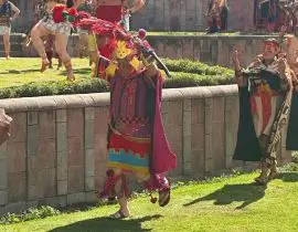 Danzante en el inti raymi en Qoricancha