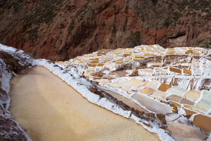 Salt mines of Maras in Cusco, Peru